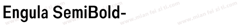 Engula SemiBold字体转换